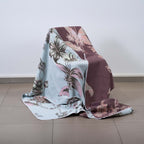 Blue lilly bedcover