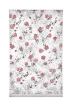 8 White and Purple Linen Bedsheet