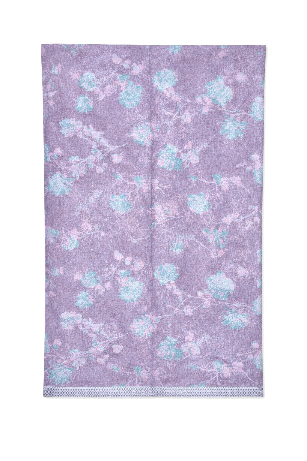 8 White and Purple Linen Bedsheet