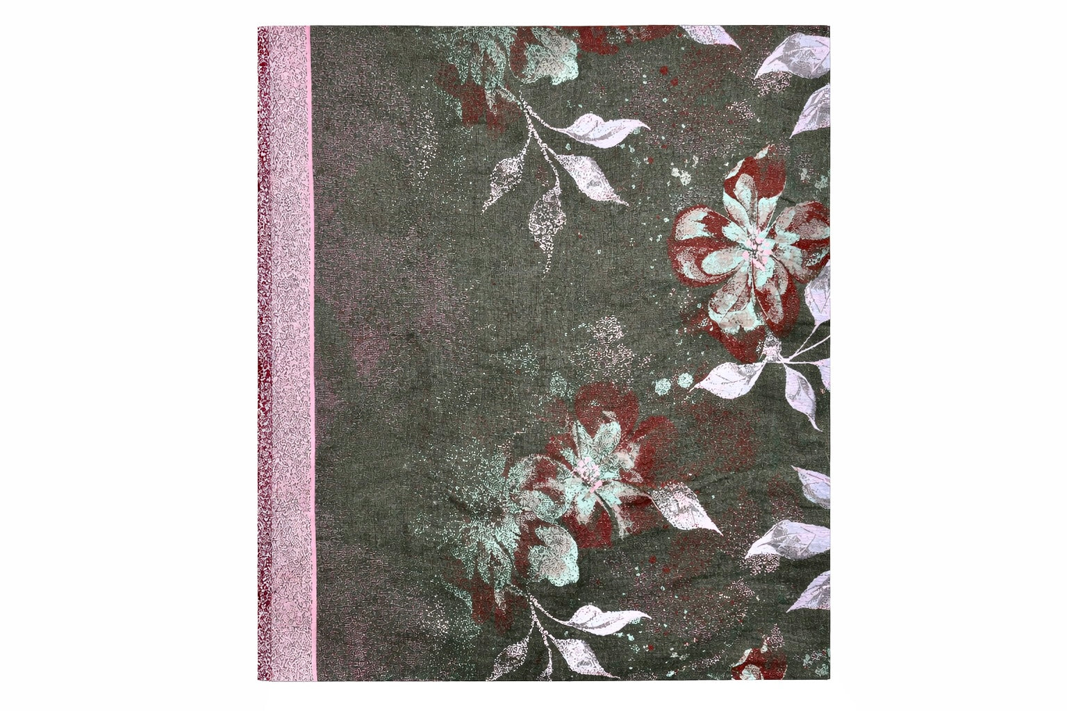 20 Silver and Dark Grey Linen Bedsheet