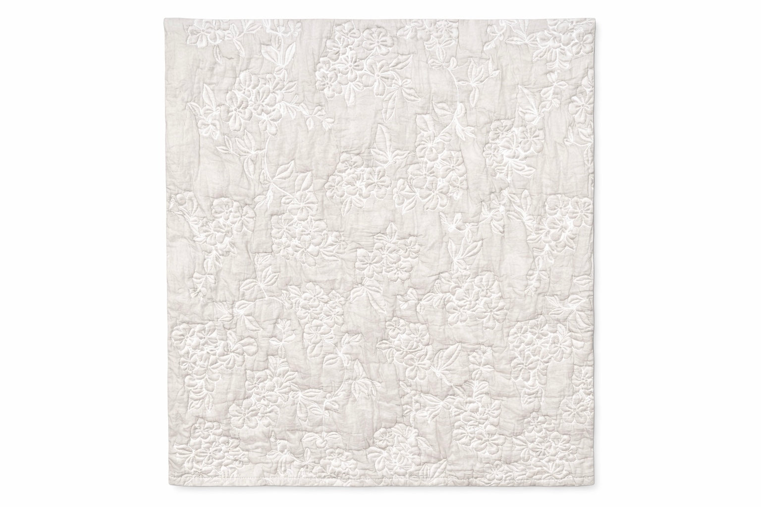 23 Natural Flower Pattern Linen Blanket