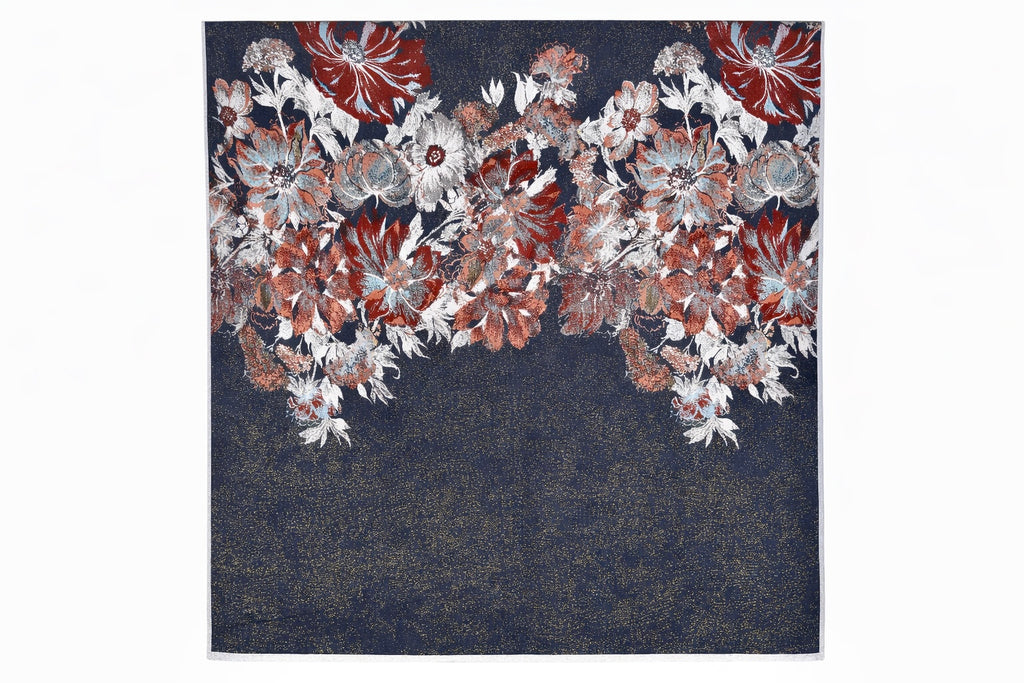 26 Flower Strip Linen Bedsheet